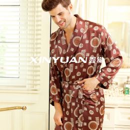 F3003 印花男睡袍 